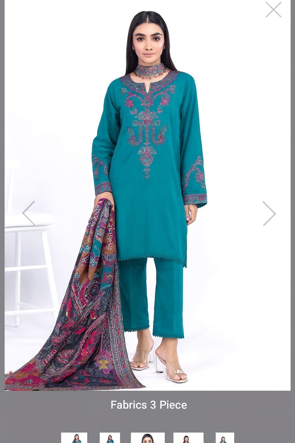 Embroidery ready to wear 3PC