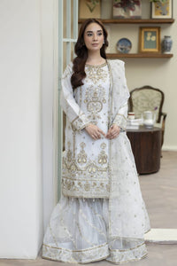 4YOU-9074 Gray Organza 3-Piece Set