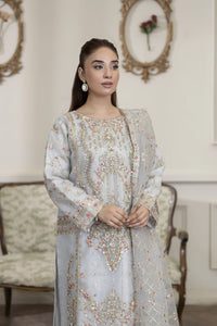 4YOU-9073 – Light Grey Organza 3-Piece