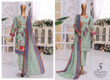MTF Digital Printed Doria Embroidered Chikankari Cotton Collection | Unstitched 3 Piece