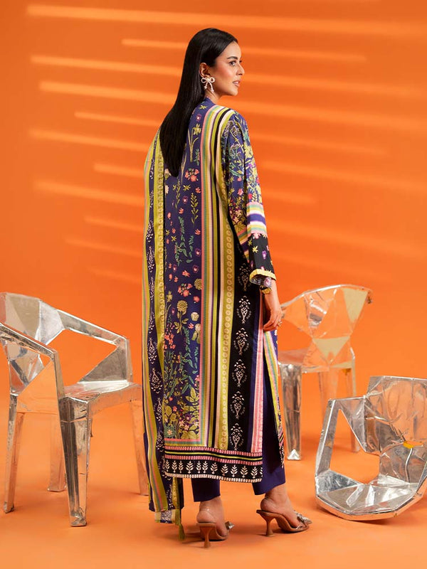 AFROZ 3-Piece Unstitched Digital Printed Bana Dora Viscose Suit