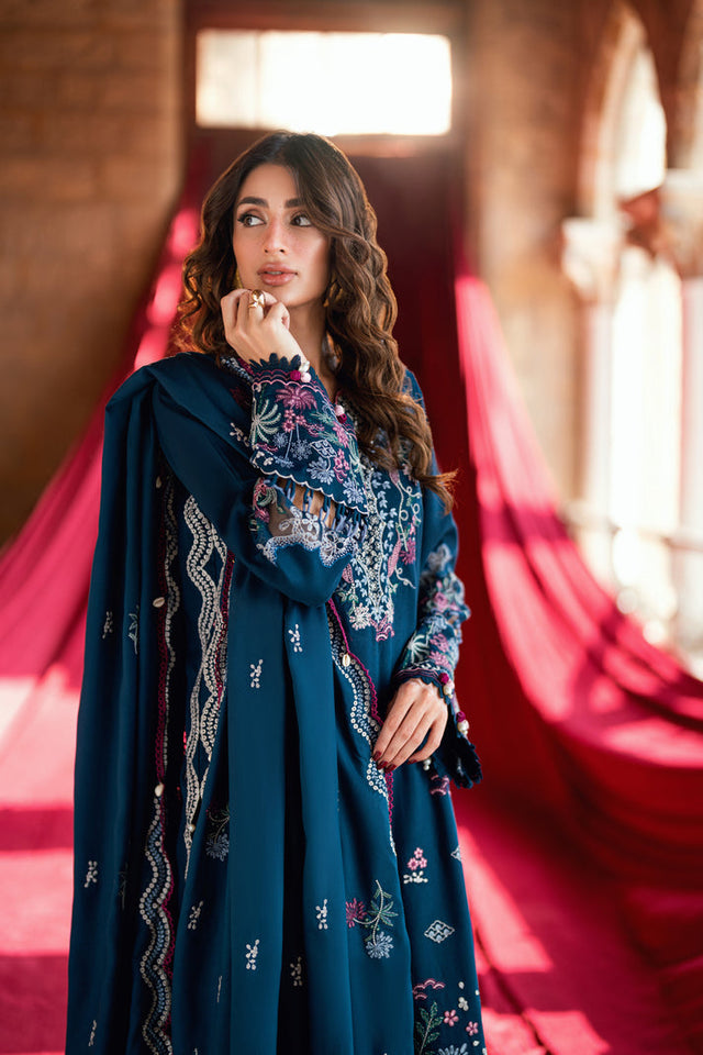 Shades of Winter By Florent Unstitched 3 Piece Marina Twill Collection'2025-FL-4B