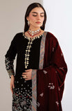 Maya by Nureh Luxury Embroidered Velvet Unstitched 3 Piece Suit - NW-113 - NU25VLT - Black - Winter Collection