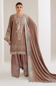 Maya by Nureh Luxury Embroidered Velvet Unstitched 3 Piece Suit - NW-112 - NU25VLT - Pink - Winter Collection
