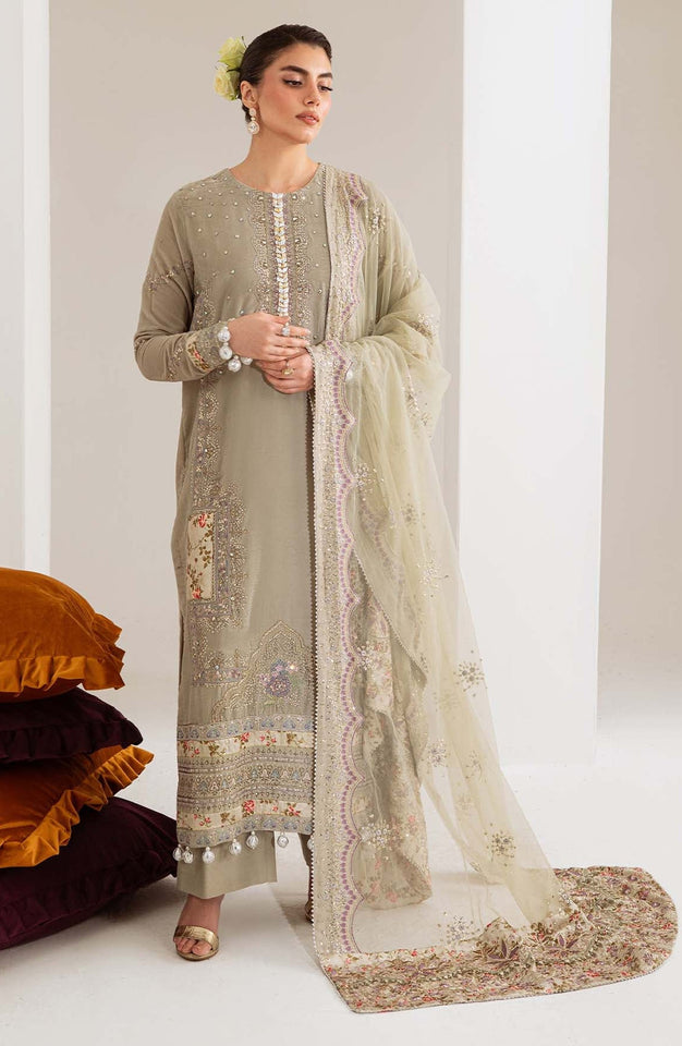 Maya by Nureh Luxury Embroidered Velvet Unstitched 3 Piece Suit  - NU25VLT - Winter Collection