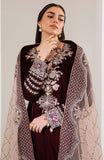Maya by Nureh Luxury Embroidered Velvet Unstitched 3 Piece Suit - NW-110 - NU25VLT - Maroon - Winter Collection