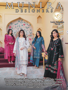 Muneera desighner stiched dress