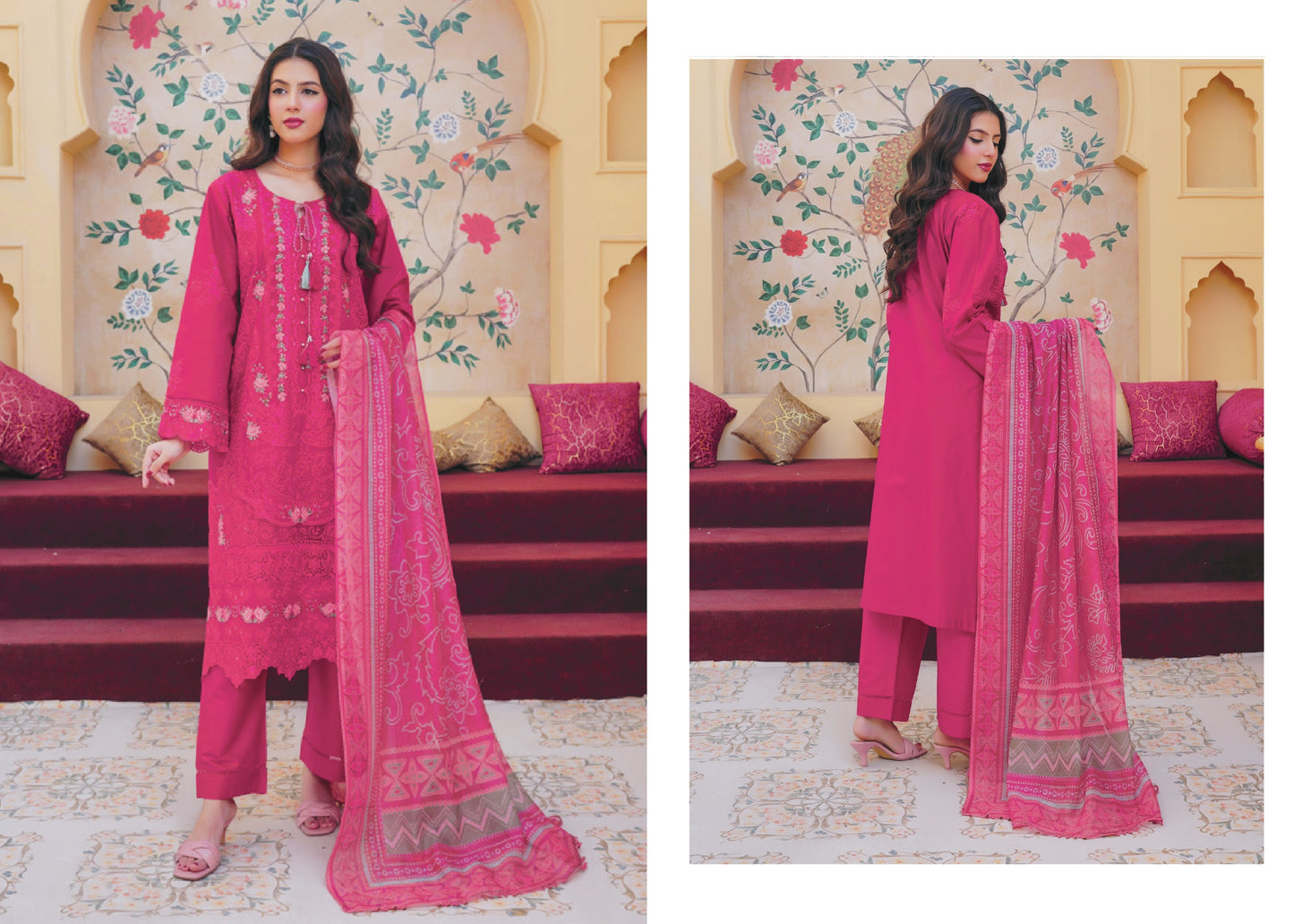 Muneera desighner stiched dress