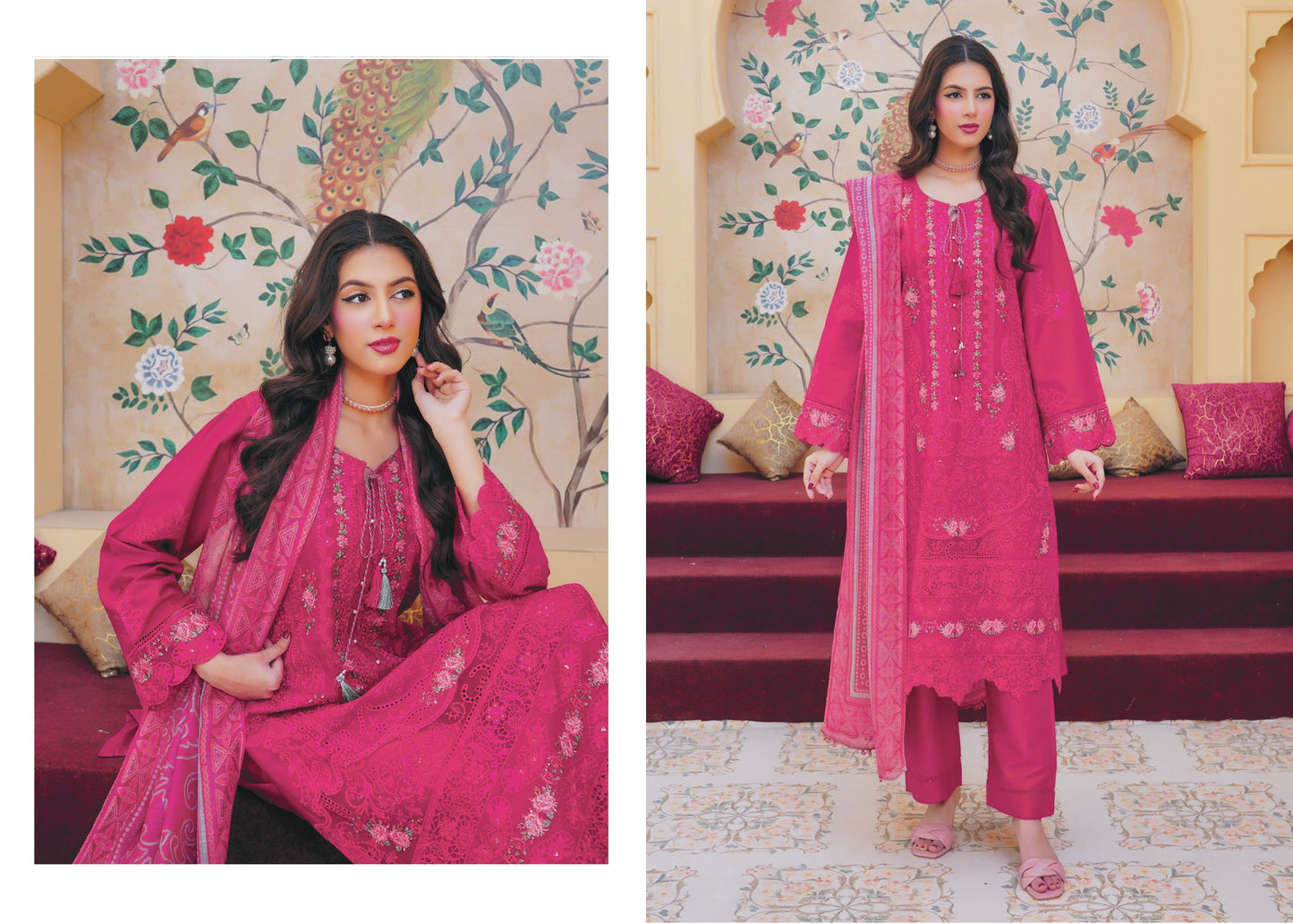 Muneera desighner stiched dress