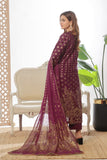 Unstitched 3-Piece Cambric Suit with Organza Dupatta