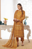 Unstitched 3-Piece Cambric Suit with Organza Dupatta