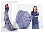Semi-Stitched Fancy Embroidered Viscose Jacquard 3 Piece