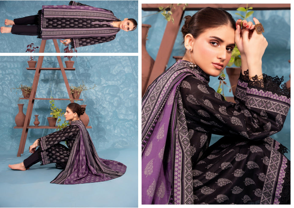 Zesh Khaddar Collection (Unstitched) 3 Piece
