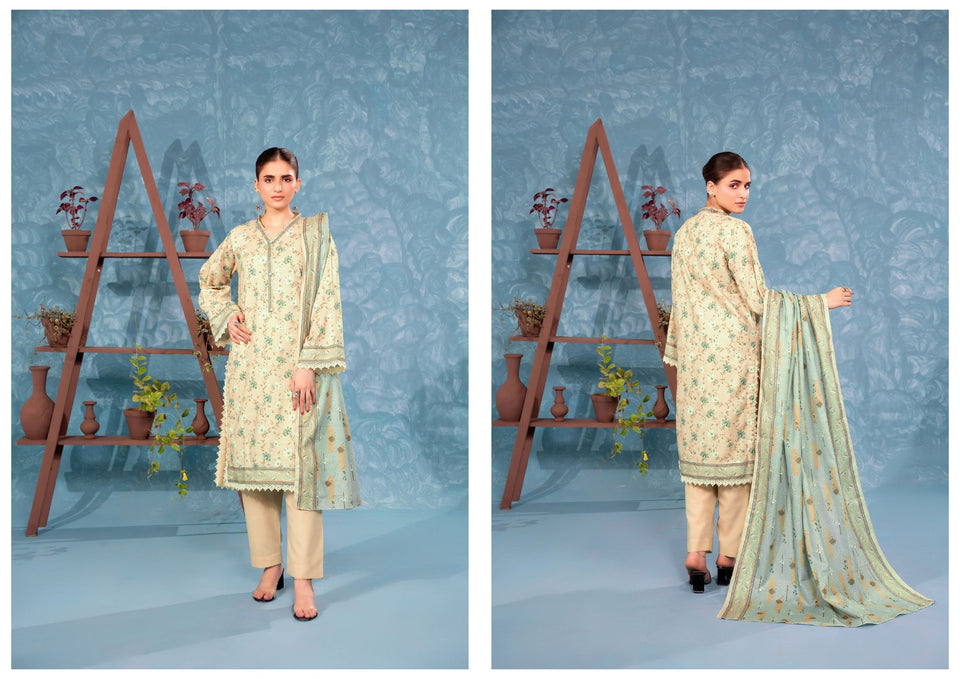 Zesh Khaddar Collection (Unstitched) 3 Piece
