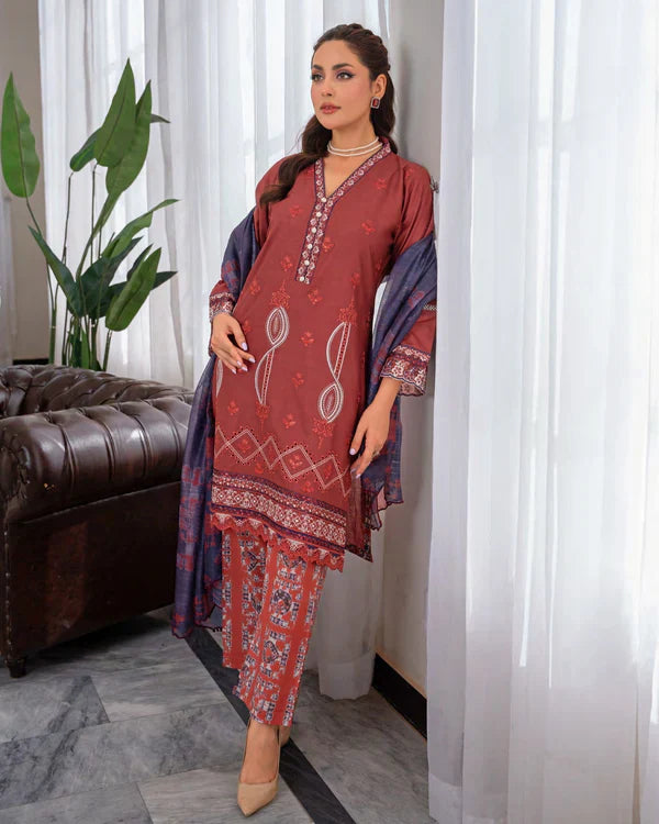 Soni Ashi 02 Lawn 05 Mehroon